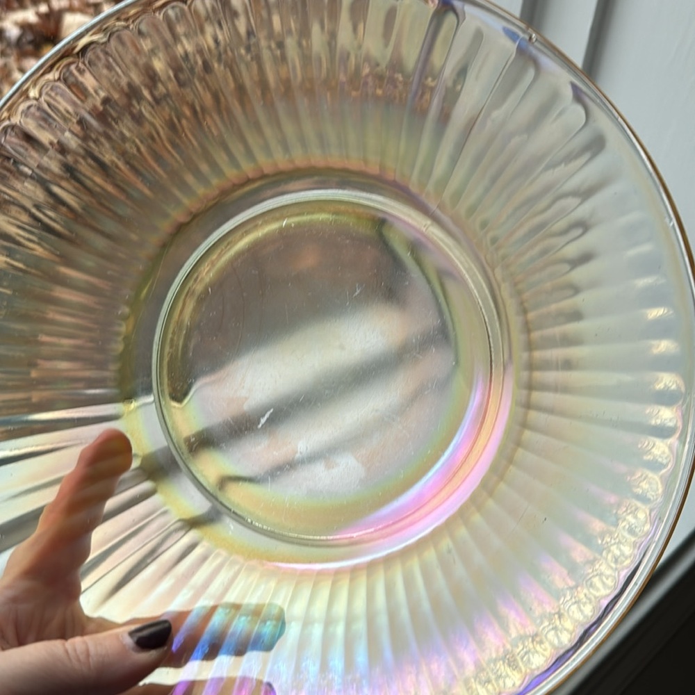 Indiana Glass Carnival Ribbed bowl - Picture 4 of 5